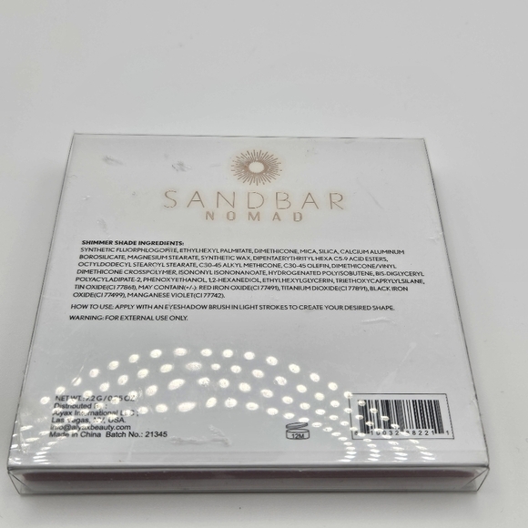 Nomad Cosmetics Sandbar eyeshadow palette warm tones - Picture 2 of 3